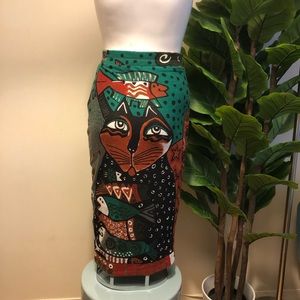 Vintage Knit Pencil Skirt